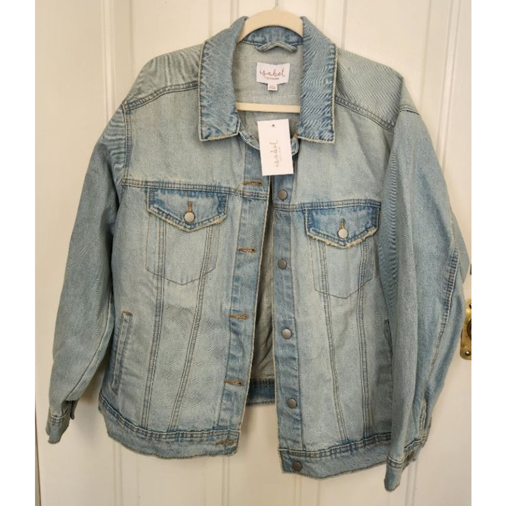 Isabel by Ingrid & Isabel Light Blue Denim Mama Jacket XXL